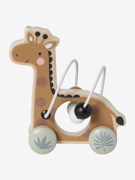 Bear Abacus - Wood FSC®100% Certified BROWN LIGHT SOLID WITH DESIGN - vertbaudet enfant 