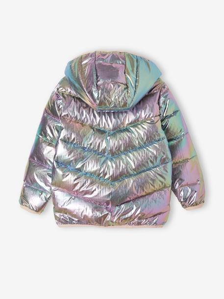 Lightweight Jacket with Shiny Iridescent Effect, for Girls - grey