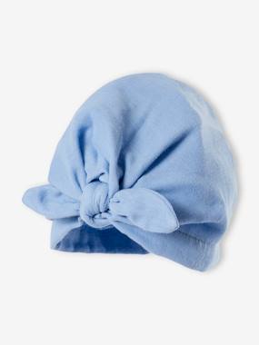 Baby-Accessories-Plain Scarf Hat with Bow, for Baby Girls