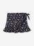 Printed Wrapover Skirt with Ruffles, for Girls BLUE DARK ALL OVER PRINTED - vertbaudet enfant 