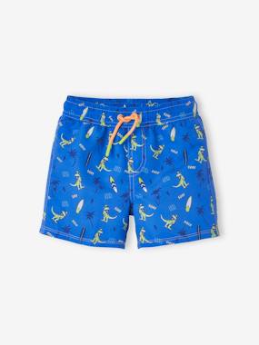 Boys-Swim & Beachwear-Swim Shorts with Printed Dinos, for Boys