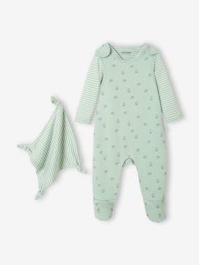 Newborn Set: Sleepsuit + Bodysuit + Comforter in Organic Cotton  - vertbaudet enfant