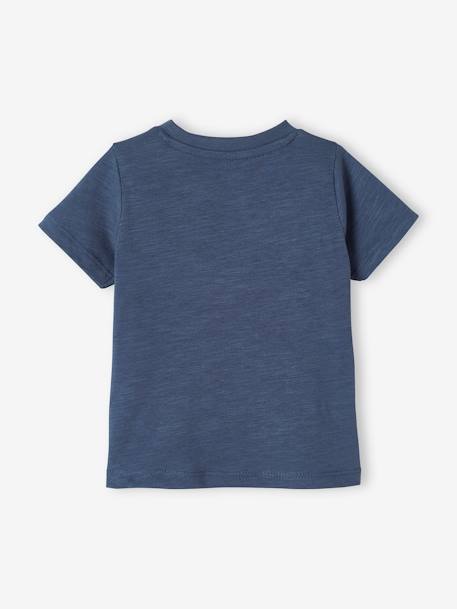 T-shirt imprimé bébé garçon blanc+bleu jean - vertbaudet enfant 