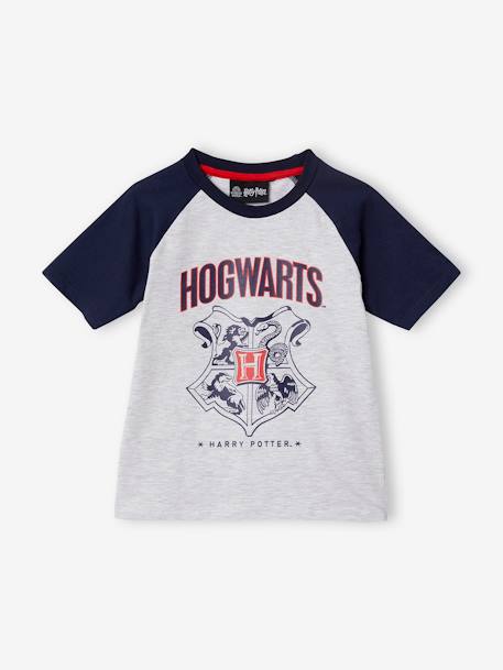 Harry Potter® Short Pyjamas for Boys GREY LIGHT SOLID WITH DESIGN - vertbaudet enfant 