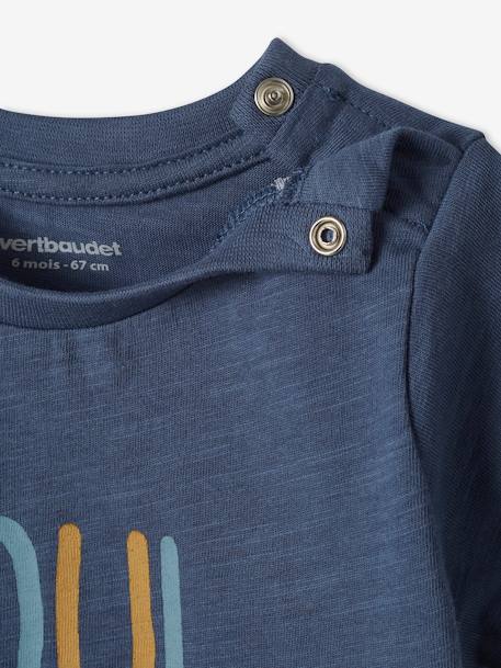 T-shirt imprimé bébé garçon bleu jean - vertbaudet enfant 