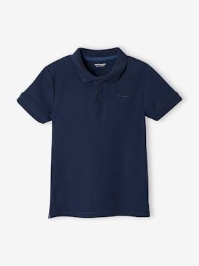 Boys-Short Sleeve Polo Shirt, Embroidery on the Chest, for Boys