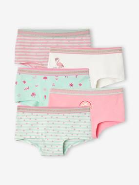 -Pack of 5 Shorties for Girls