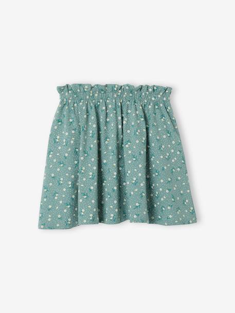 Printed Skirt for Girls Dark Blue/Print+GREEN DARK ALL OVER PRINTED+grey green+rosy - vertbaudet enfant 