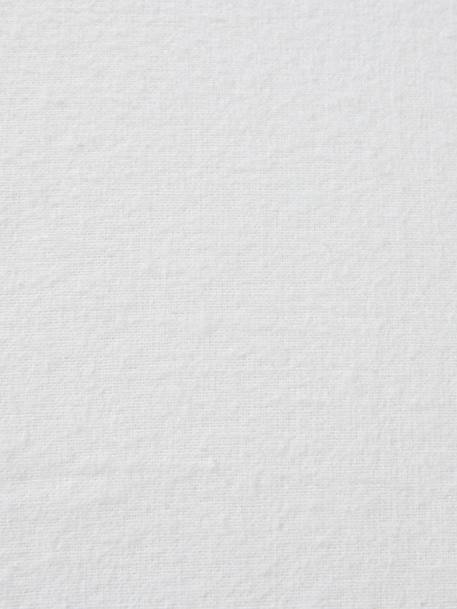 Waterproof Mattress Protector in Fleece, Organic Collection White - vertbaudet enfant 