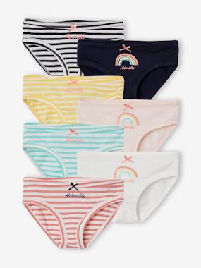 Girls-Underwear-Pack of 7 Briefs for Girls, Oeko-Tex®