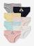 Pack of 7 Briefs for Girls WHITE LIGHT ALL OVER PRINTED - vertbaudet enfant 