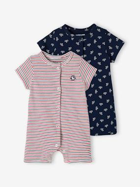 Baby-Pyjamas & Sleepsuits-Pack of 2 Playsuit Pyjamas for Baby Boys