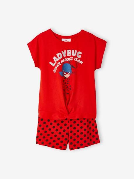 Miraculous: The Adventures of Ladybug Pyjamas for Girls RED BRIGHT SOLID WITH DESIG - vertbaudet enfant 