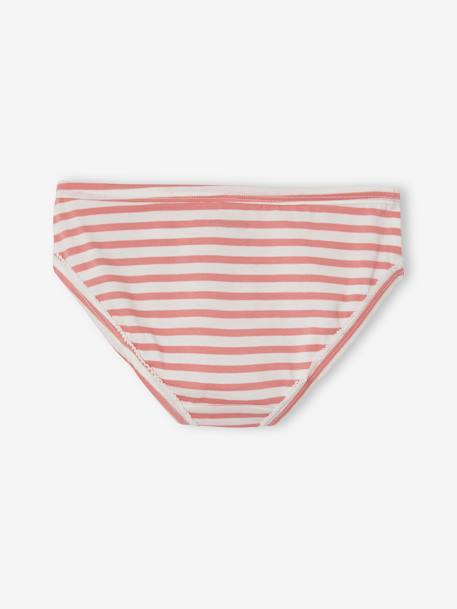 Pack of 7 Briefs for Girls WHITE LIGHT ALL OVER PRINTED - vertbaudet enfant 