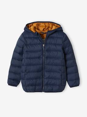 jackets-Lightweight Jacket with Recycled Polyester Padding & Hood for Boys