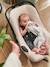 Elasticated Cover for Group 0+ Car Seat BEIGE LIGHT STRIPED+PINK MEDIUM SOLID - vertbaudet enfant 