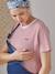 T-shirt rayé grossesse et allaitement en coton personnalisable Rayé marine+Rayé rouge+Rayé vert - vertbaudet enfant 