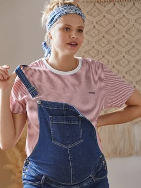 Vêtements de grossesse-Allaitement-T-shirt coton brodé grossesse et allaitement personnalisable