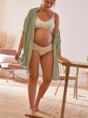 Vêtements de grossesse-Collection sans couture-Brassière grossesse et allaitement sans coutures détail dentelle