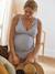 Tankini grossesse et allaitement à rayures Bleu rayé+tomette - vertbaudet enfant 