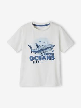 Boys-Organic T-Shirt with Animal Motif for Boys