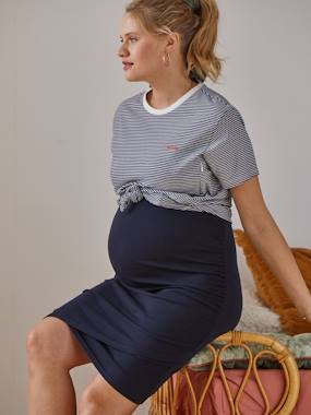 Vêtements de grossesse-Allaitement-T-shirt coton brodé grossesse et allaitement personnalisable