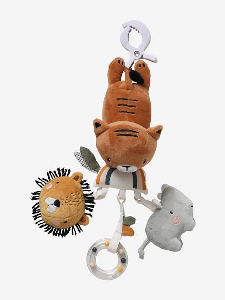 Multisensory Toy with Clip, Tanzania BEIGE MEDIUM SOLID WITH DECOR - vertbaudet enfant 