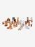 Baril de construction 100 pièces en bois FSC® gris - vertbaudet enfant 