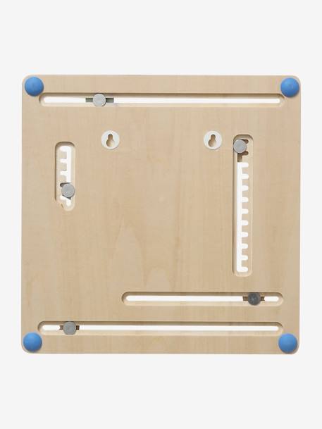Wooden Calendar Clock - Wood FSC® Certified BEIGE LIGHT SOLID WITH DESIGN+NO COLOR - vertbaudet enfant 