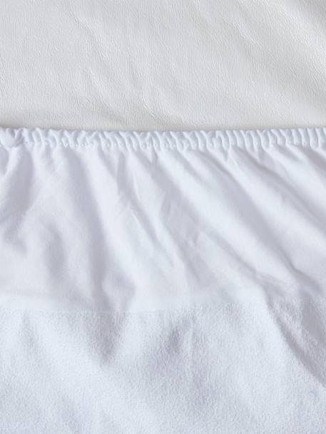 Bi-ome® Waterproof & Hypoallergenic Terry Cloth Mattress Protector White - vertbaudet enfant 