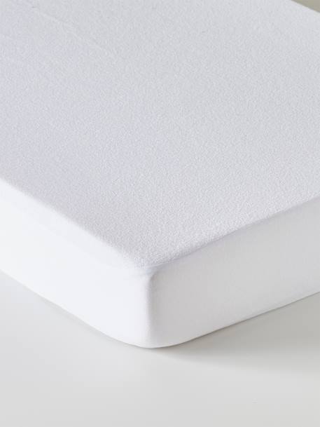 Bi-ome® Waterproof & Hypoallergenic Terry Cloth Mattress Protector White - vertbaudet enfant 