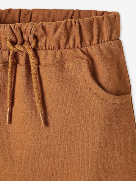 Ensemble bébé tee-shirt et pantalon en molleton bleu canard+rayé / caramel - vertbaudet enfant 