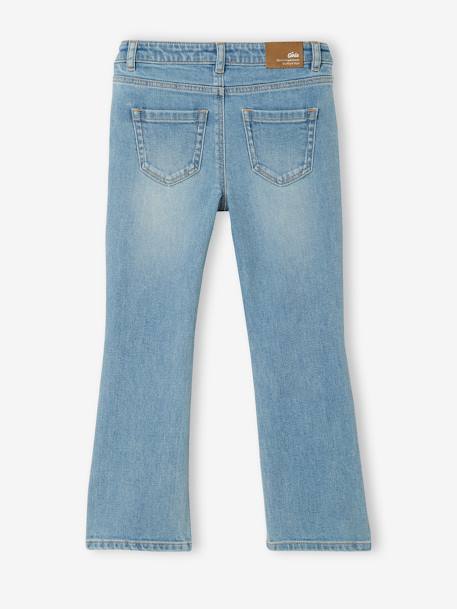 Flared Jeans for Girls BLUE MEDIUM SOLID - vertbaudet enfant 
