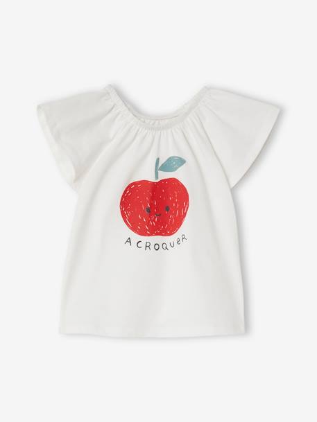 Ensemble bébé T-shirt + short ivoire+rose clair - vertbaudet enfant 