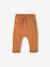 Ensemble bébé tee-shirt et pantalon en molleton bleu canard+rayé / caramel - vertbaudet enfant 