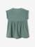 Dress in Cotton Gauze for Babies GREEN MEDIUM SOLID - vertbaudet enfant 