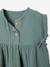 Robe bébé en gaze de coton ocre+vert - vertbaudet enfant 