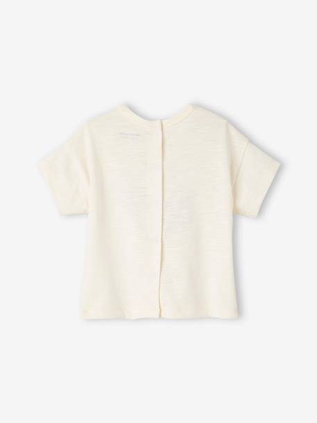 T-shirt bébé motif animalier manches courtes abricot+beige - vertbaudet enfant 