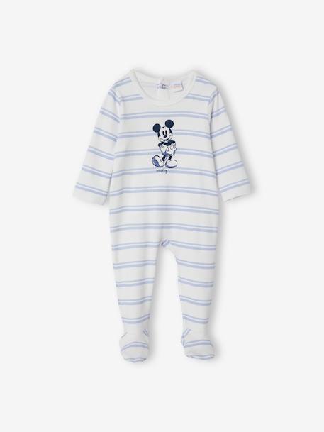 De lucht springen Vacature Mickey Mouse Sleepsuit for Babies, by Disney® - blue light striped, Baby