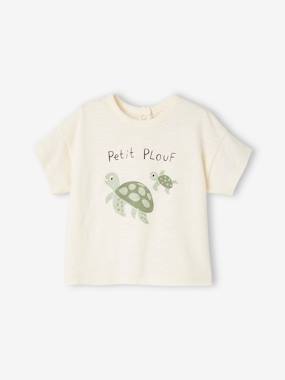 -T-shirt bébé motif animalier manches courtes