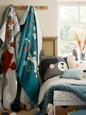 -Parure housse de couette + taie d'oreiller enfant en coton bio* NATURE SAUVAGE