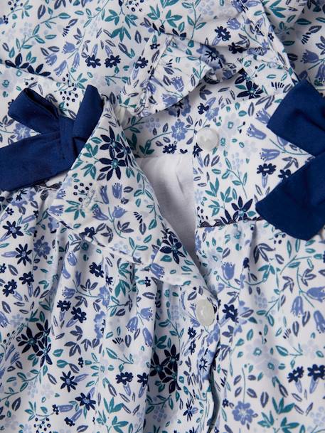 Robe fleurie bébé de cérémonie blanc imprimé - vertbaudet enfant 