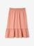 Long Skirt in Cotton Gauze with Floral Print, for Girls PINK DARK ALL OVER PRINTED - vertbaudet enfant 