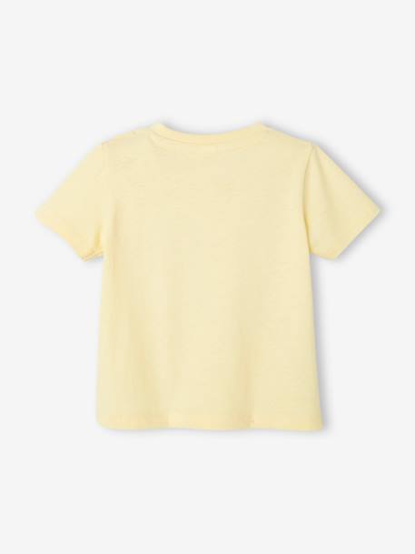 Lot de 2 T-shirts bébé garçon motifs animaux rigolos lot jaune clair - vertbaudet enfant 