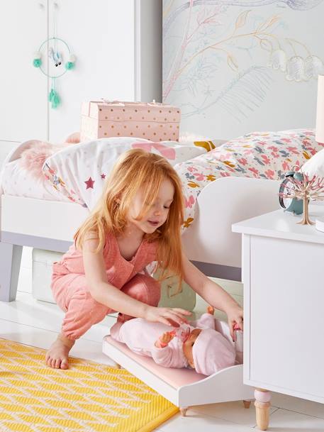 Parure housse de couette enfant et taie d'oreiller ENVOLEE rose imprimé - vertbaudet enfant 
