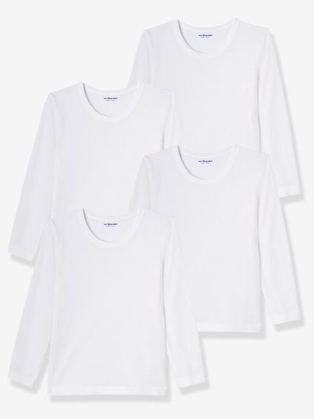 Pack of 4 Boys' T-Shirts White - vertbaudet enfant 