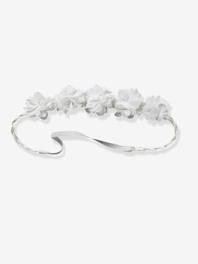 Girls-Accessories-Hair Accessories-Braided Headband with Tulle Flowers