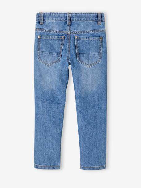 Jean garçon droit indestructible morphologique MEDIUM denim brut+STONE - vertbaudet enfant 