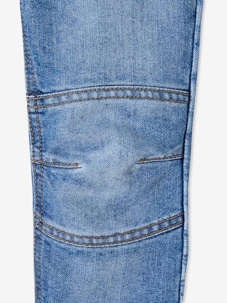 Jean garçon droit indestructible morphologique FIN denim brut+STONE - vertbaudet enfant 