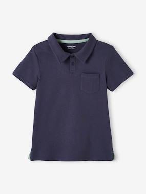 Garçon-Lot de 2 polos garçon unis manches courtes